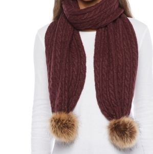 Frye & Co Scarf with pom poms!